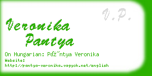 veronika pantya business card